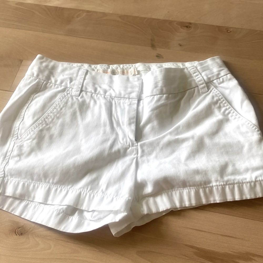 Jcrew white chino shorts size 2